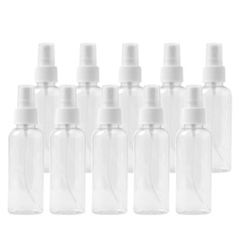 Muellery Spray Bottle Clear Plastic Empty Spray Fine Mist Bottle Travel 100ml(3.4oz) 10p TPAF112397