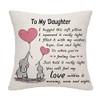 Bommex Daughter Cushion Cover Throw Pillow Cover Cushion Case Daughter