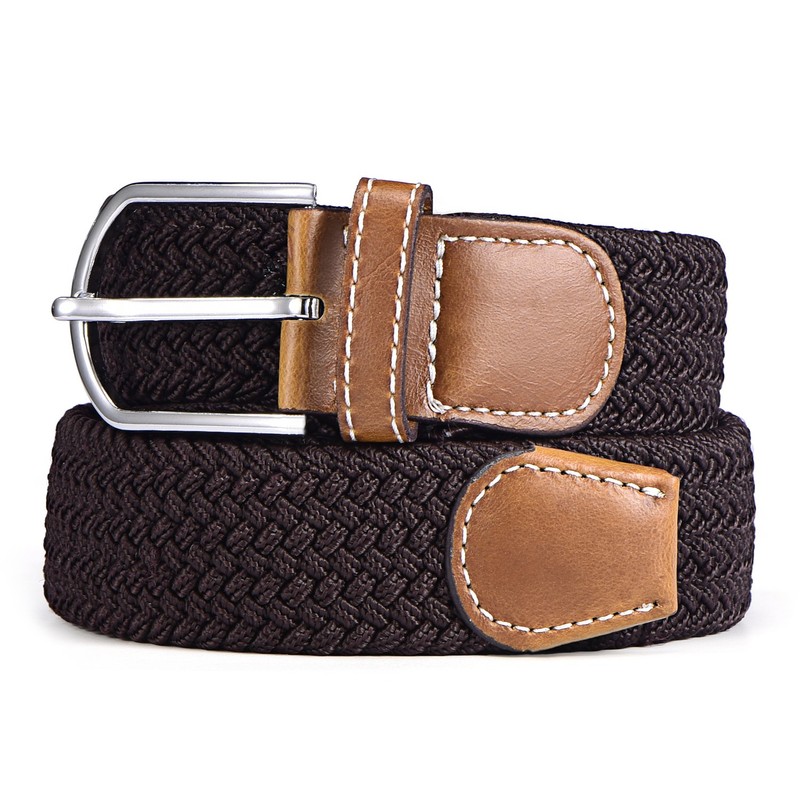 Fabric Belt Stretch Braided and Elastic Belt for Men and
