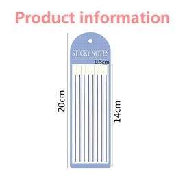 960Pcs Removable Long Strips Page Markers Underline Highlight Strips Clear Sticky Long Book Markers Tabs Highlighter Tape Sticky Notes for Annotating Books Office Stationary School Supplies