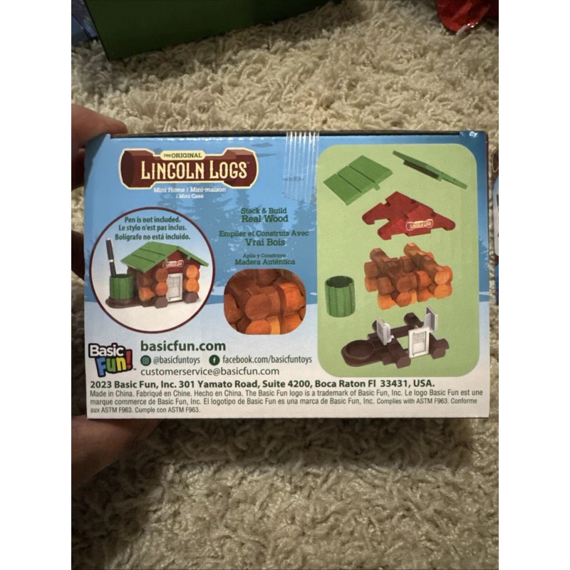 Lincoln Logs Original Lincoln Logs Mini Home 27 PC Building
