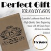15th Anniversary Laser Engraved Notebook - Special Crystal Anniversary Gift