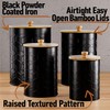 Kitchen Canisters for Countertop Set of 4 - Textured Iron