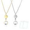 Sopopal Retractable Lanyards for ID Badges 2 Pack Necklace Chain