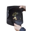 Waiter wallet cabdriver cabby purse Vintage-Style LEAS, Genuine leather, brown