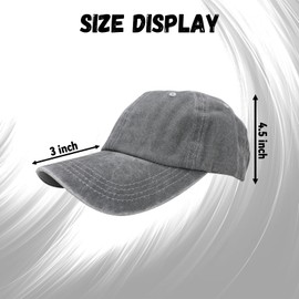 Gaprumi 7Pcs Washed Baseball Cap Distressed Golf Baseball Hat Adjustable Size Comfortable Cotton for Men and Women Adults Hiking Sports Outdoor Activities (Multicolor)