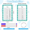 17 Pcs Multiplication Flashcards with Dry Erase Markers and Rings