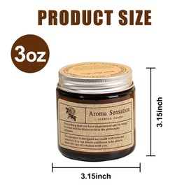 Teebacco Rose & Ebony, Scented-Candles-Clearance - Aromatherapy Candles,Smell Good for Home, Non Toxic, Soy Wax Candle for Men Women Spa Yoga Massage, Cute Candles for Housewarming Gift - 3 oz