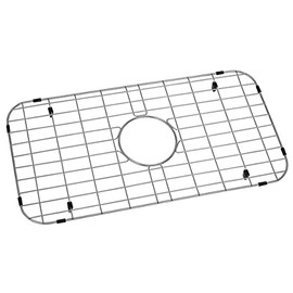 Zeesink Kitchen Sink Grid and Sink Protector,Kitchen Sink Protector Size 24 3/16" X 12 11/16",Stainless Steel Sink Protector Grid with Center Drain for Single Sink Bowl