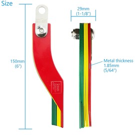 MEISO Brake Pad Gauge, Automotive Brake Tyre Tread Depth Pad Gauge, Feeler Measure Tool Lining Thickness Gauges, Brake Lining Thickness Metric Gauges, Metric Gauge for Car, Trucks