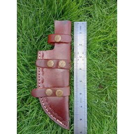 Handmade Custom Handmade 5.5”Fixed blade Leather Sheath / Holster / Case /vertical Knife