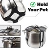 Lid Latch Compatible with Crockpots, Crisscross Silicone Universal Securing Strap