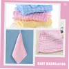 Kisangel 5pcs Muslin Washcloths Soft Burp Cloths for Gentle Face