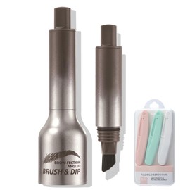 Instant Brow Brush, Liquid Eyebrow Brush, 2025 New Microblading Eyebrow Pen Contains 3 Eyebrow Knives, Waterproof & Sweatproof, Natural & quick-drying, Creating Wild Natural Eyebrows(#02Taupe)