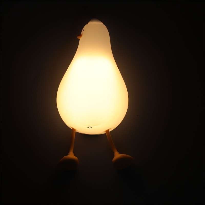 Duck Sleep Lamp Silicone Cute Animal Shaped USB Rechargeable Mini