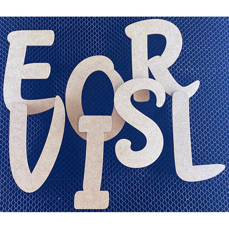 4 Inch Tall Wooden Letter M Unfinished Craft, Wood Alphabet