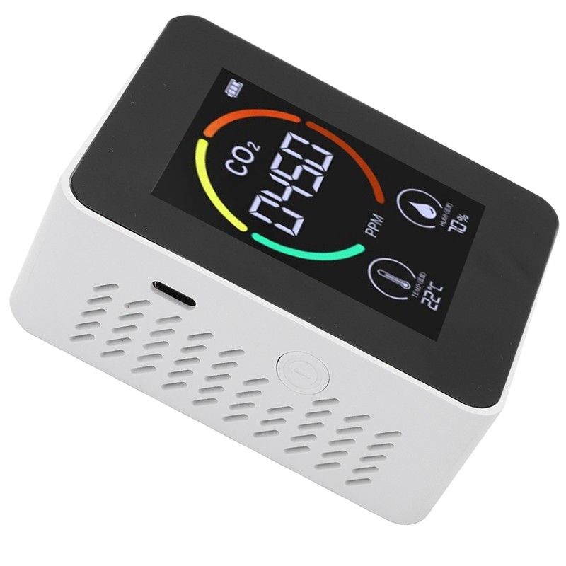 CO2 Detector Carbon Dioxide Gas Concentration Meter Temperature Humidity Measuring