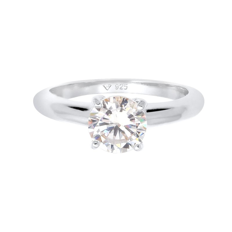 Elli 6400595 925 Silver Ring white