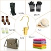 Amber Home Amber Home 24 Pack Gold Boot Clips for