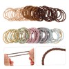 Minkissy 50pieces Seamless Hair Ties Ponytail Scrunchies Head Bands No