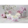 Rose & Swallow Cupcake Toppers & Wraps - Enchanted Rose