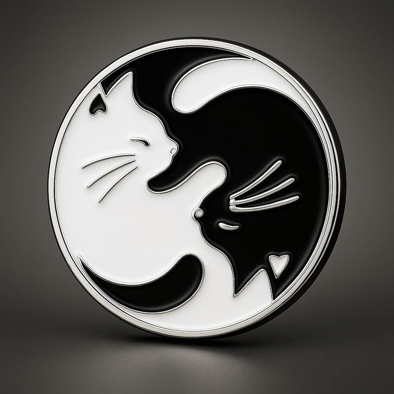 Don Flyee Golf Marker Magnet Hat Clip Cat Tai Chi