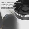 RULLINE 5" Flexible PVC Pipe Cap – w/Stainless Clamp, Black