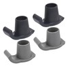 Parliky 4pcs Walker Sliders Glides Senior Walker Ski Parts Non-Slip