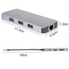 XuanGui USB C Hub Ethernet, 8 en 1 Adaptador multipuerto