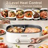 Stariver 7L Electric Hot Pot with Divider, 1200W Electric Pot,