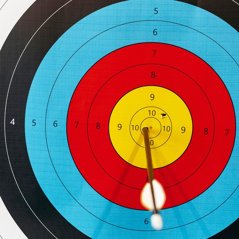 20 Sheets Bullseye Archery Target,Archery Shooting Standard Targets Paper 10