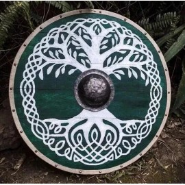 Skoods Viking Series Shield Larp Cosplay Ragnar Tree of life Wall Decor shield
