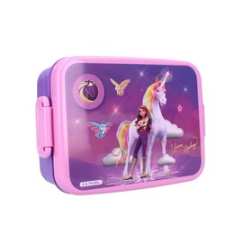 My sweety pop - Lunch Box - Lunch Box - Kids - Crib - Nursery - School - Holiday - Meal - 16cm - Gift Idea (Unicorn Academy - Purple)