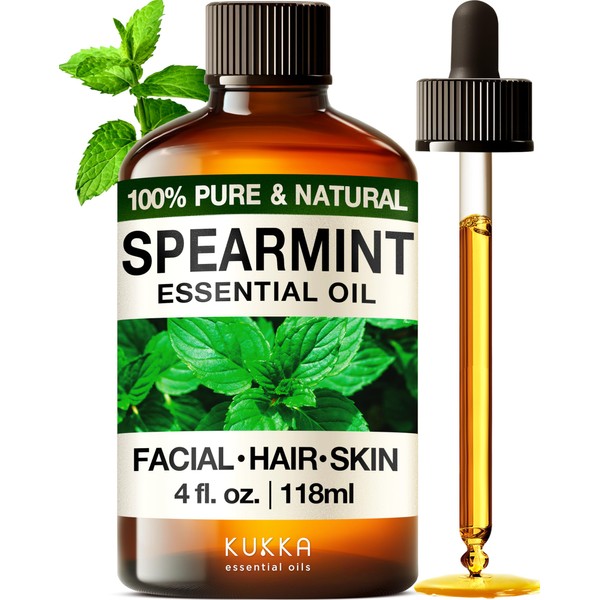 KUKKA essential oils Spearmint Essential Oil for Diffuser & Eucalyptus