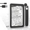 MoKo Magnifying Glass for Reading, Rechargeable 4X Full Page Book
