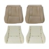 SecosAutoparts Driver & Passenger Side Bottom Microfiber Leather Seat Cover