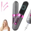 Cepillo Alisador de Cabello Inalámbrico, 4 Temperaturas y Pantalla LCD
