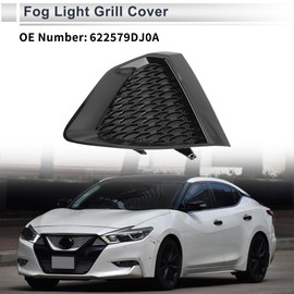 RATCHROLL Front Left Fog Light Grill for Nissan Maxima 2019-2022 Front Lower Bumper Fog Light Cover Inserts No.622579DJ0A ABS 1 Pc