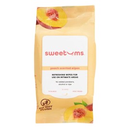 Feminine Wipes For Women, These Wrapped - pH Balanced Biodegradable Intimate Wipes - Peach Scented 30 Wipes to a Pack