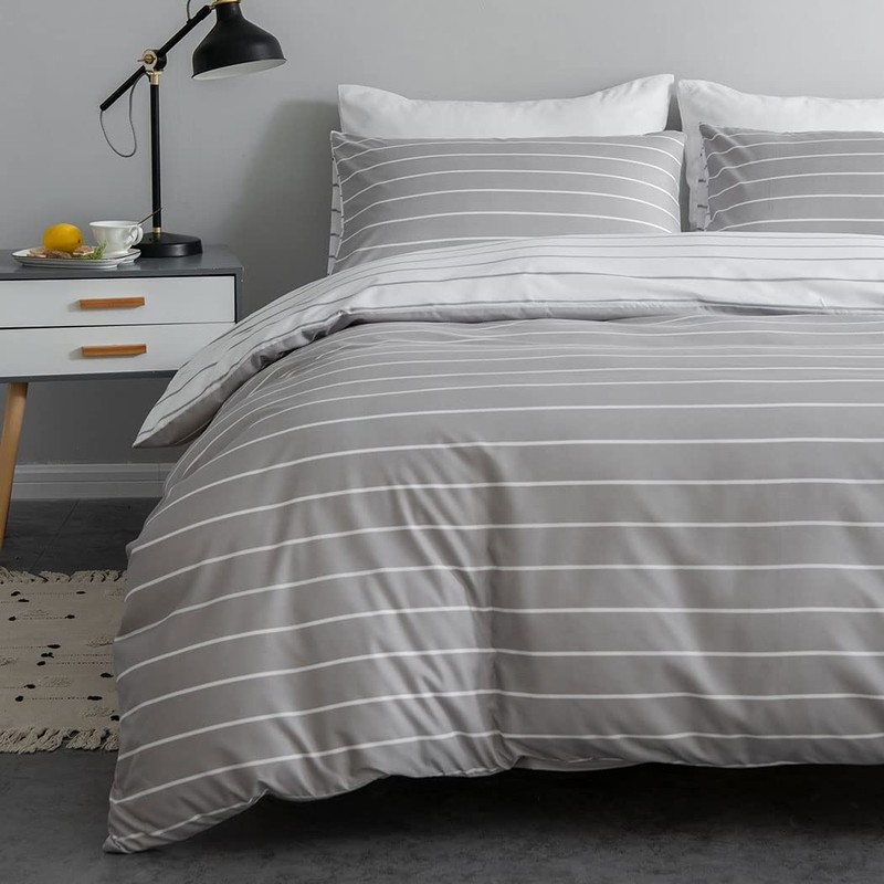 Lekesky Double Duvet Set, Comforter Covers Double 3pc Soft 100%