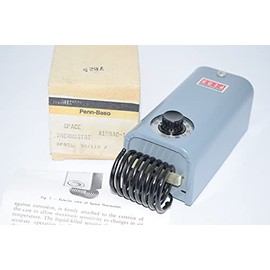 JOHNSON CONTROLS A19BAC-1 Automatic Reset, 1 3/8" X 2 1/4" Coiled Bulb and Capillary, Mechanical Temperature Thermostat, 30-110F, 16/9.2/8AMP, 24-277 VAC, SPDT