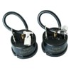 MEETOOT 2pcs 1/4HP-180W Refrigerator Thermal Overload Protector Compressor Replacement Part