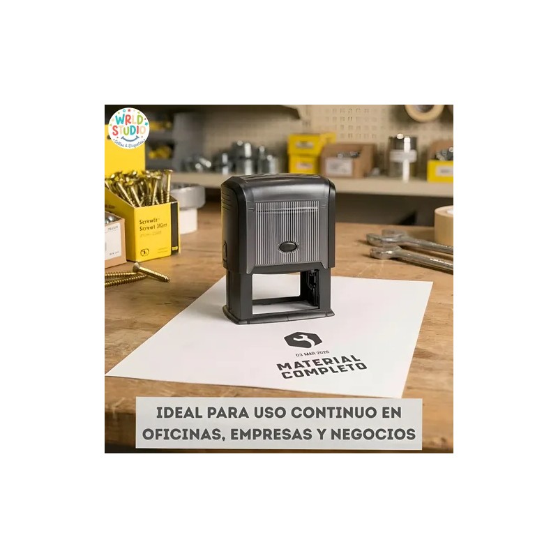 Sello Fechador Personalizado Para Empresas Y Oficinas 5x3 Cm