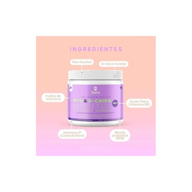 Myo & D-chiro Inositol 40:1 + Ácido Fólico + Vitamina