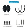 Kowibcl 2Pcs Curtain Holdbacks - Wall Mounted Drapery Tiebacks with