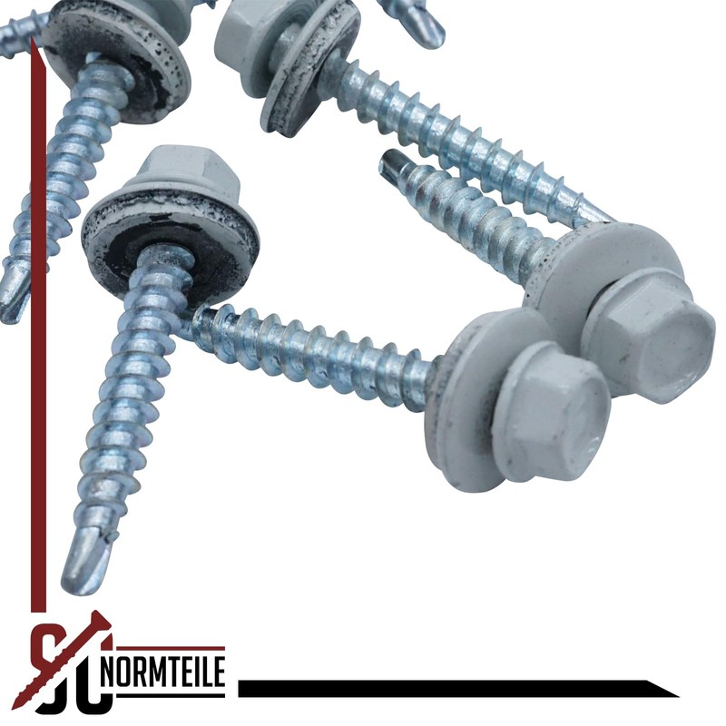 SC5164 Trapezoidal Sheet Metal Screws with EPDM Sealing Washer, 4.8