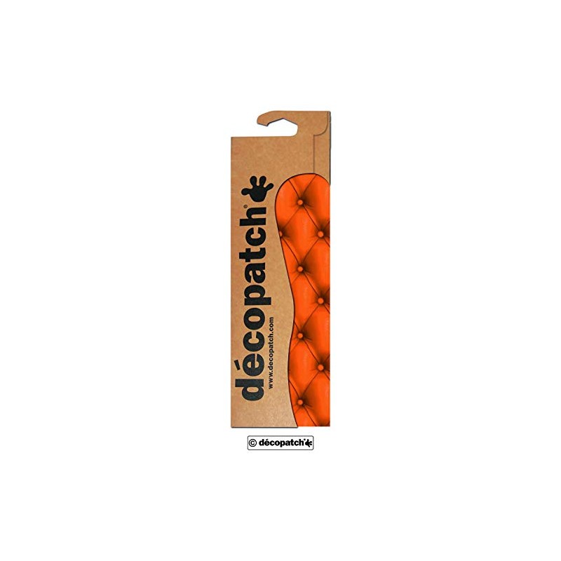 Décopatch - Ref C634O - Orange Leather Cushion Print Paper