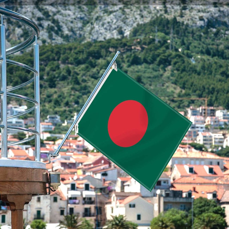 2×3 FT Bangladesh Flag,Medium 60×90 CM Bangladeshi Outdoor Banner,100D Decor,Doube