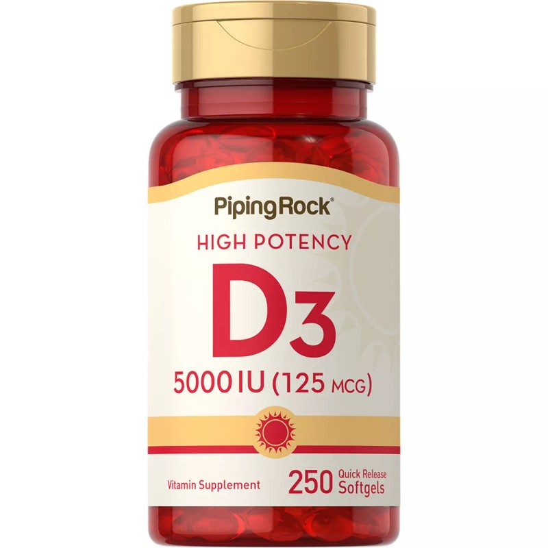 Piping Rock Vitamin D3 5000iu Softgels | 250 Count |