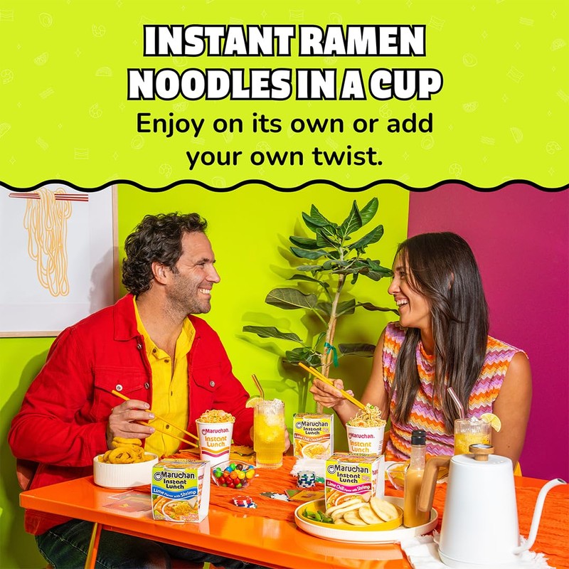 Maruchan Instant Lunch Ramen Noodles, Lime Flavor with Shrimp –